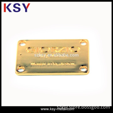 gold fashion custom metal label holders